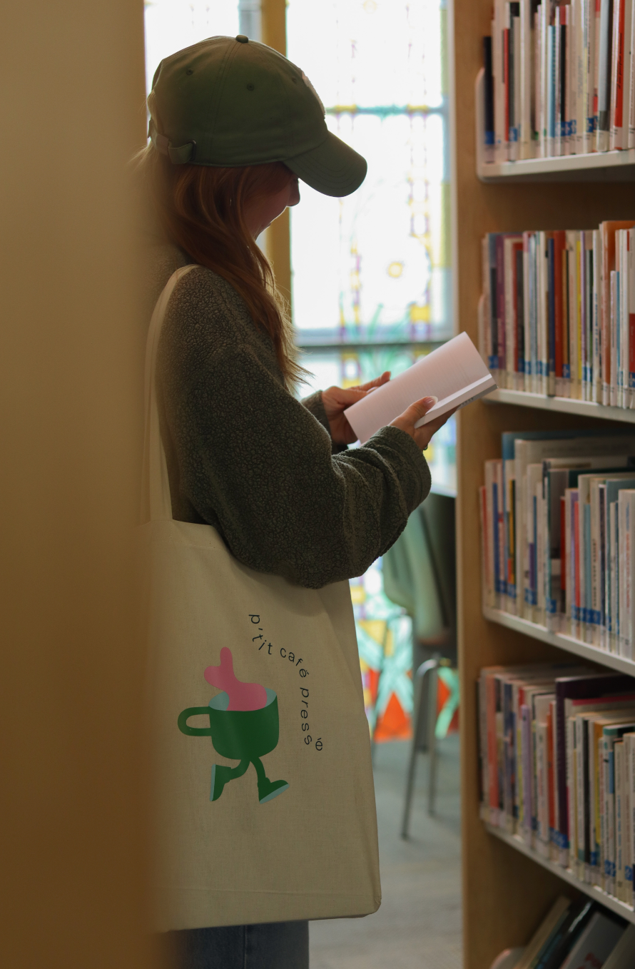 Tote bag « p'tit café pressé »