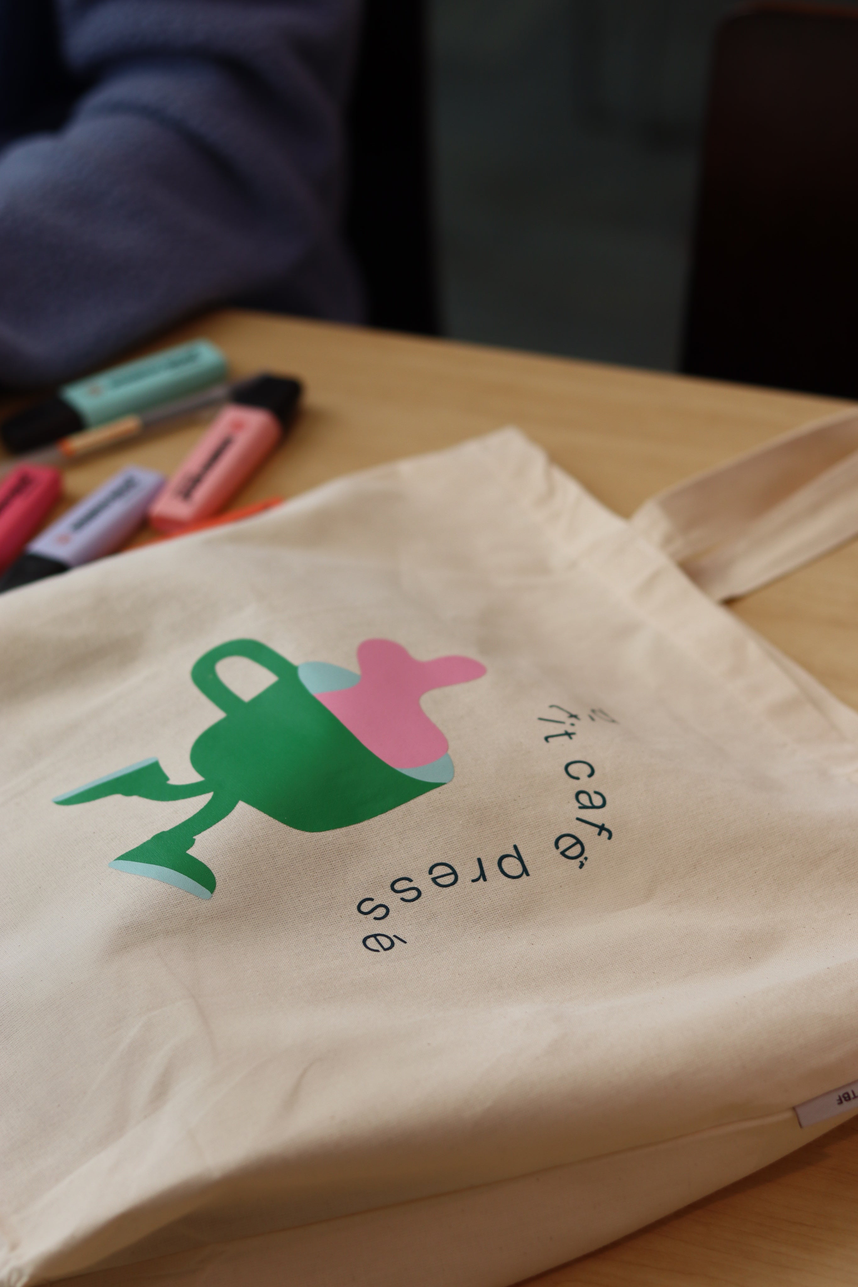 Tote bag « p'tit café pressé »
