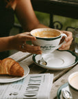 Tasse et assiette en céramique Coffee Lover Club