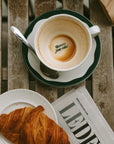 Tasse et assiette en céramique Coffee Lover Club
