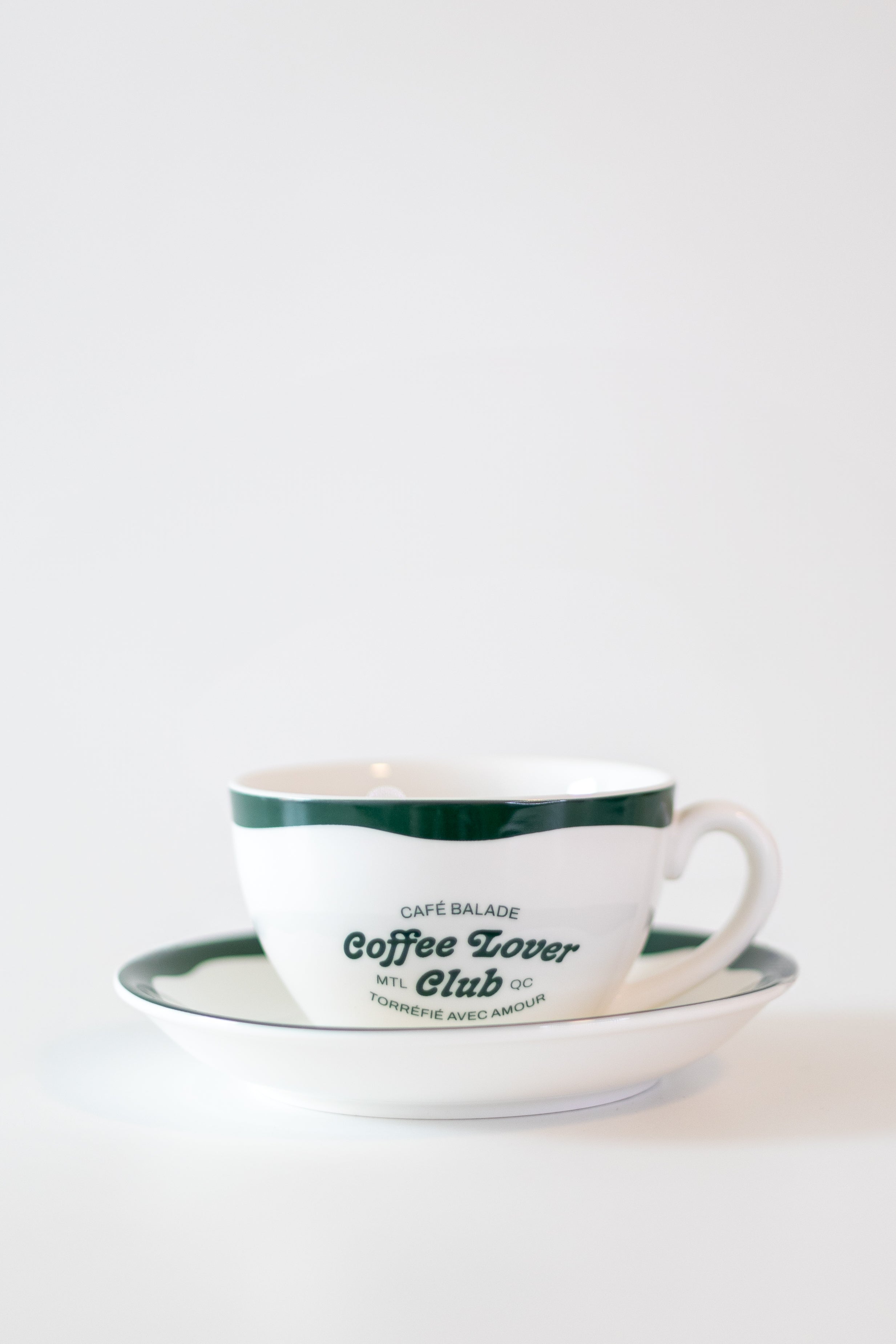 Tasse et assiette en céramique Coffee Lover Club
