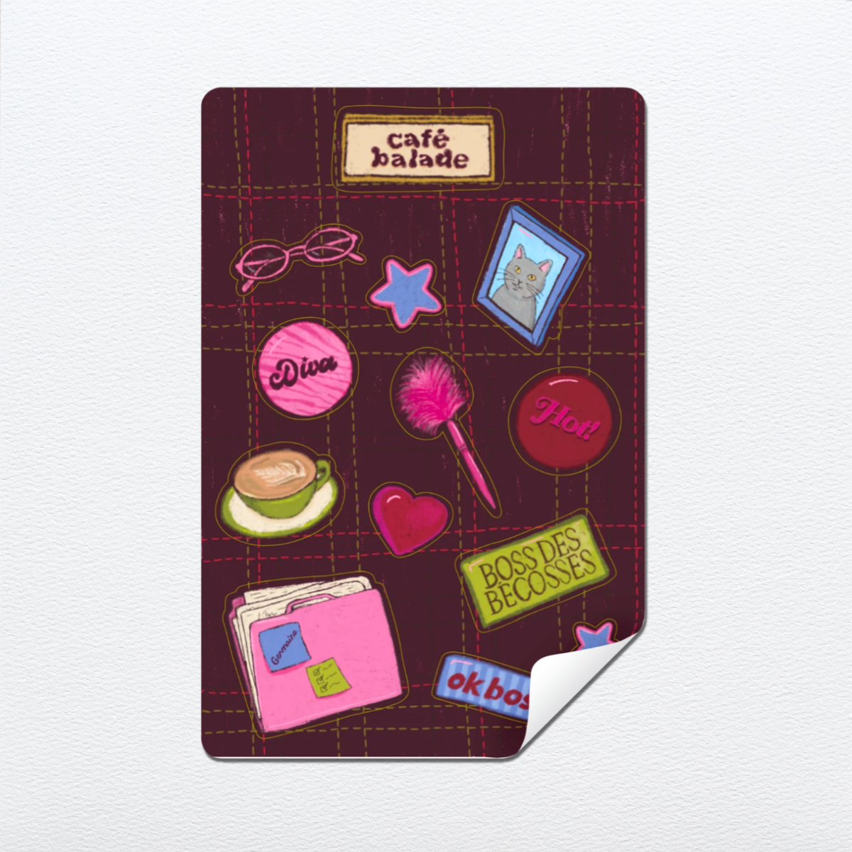 Sticker sheet Boss des bécosses