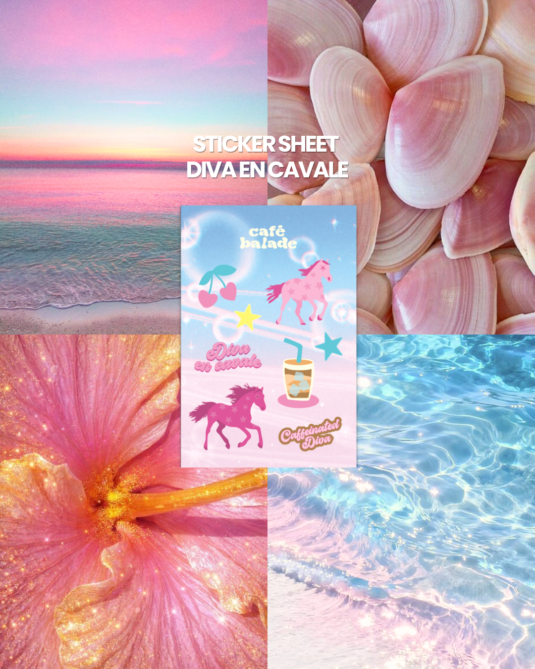 Sticker sheet Diva en cavale